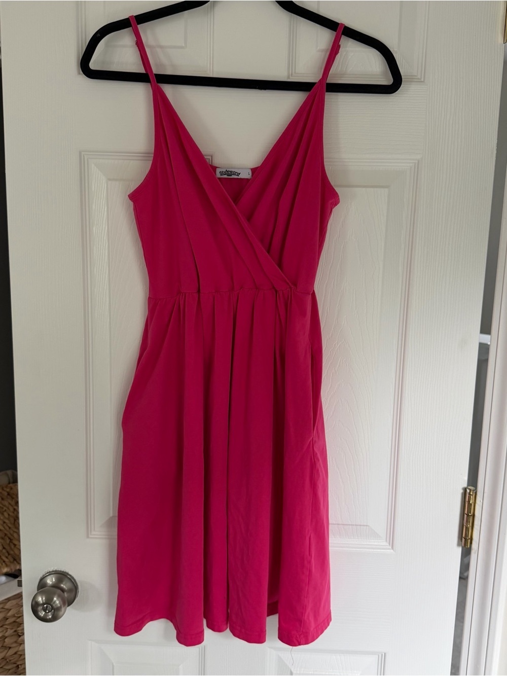 STYLEWORD Women's V-Neck Sleeveless Casual Dress Size Large